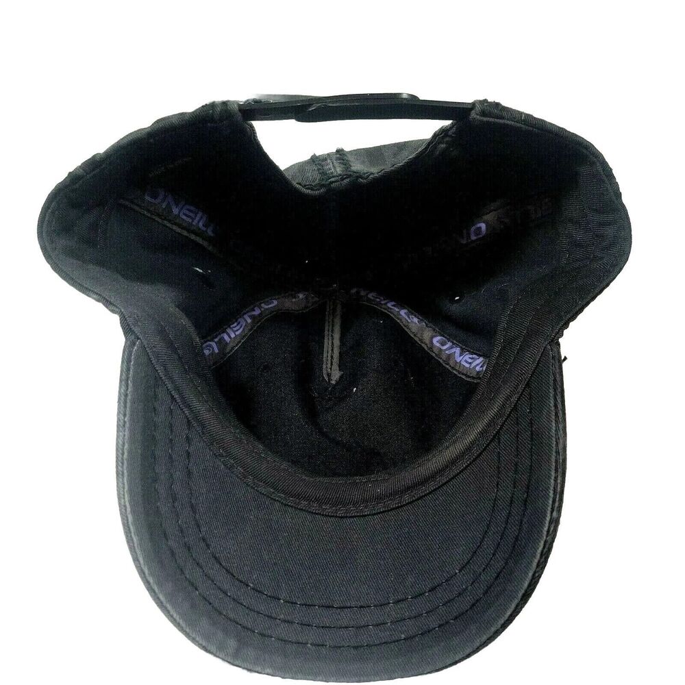 O'Neill Ball Cap Gray/Black‎ Print 100% Cotton Unisex - Pre-owned - Picture 4 of 5